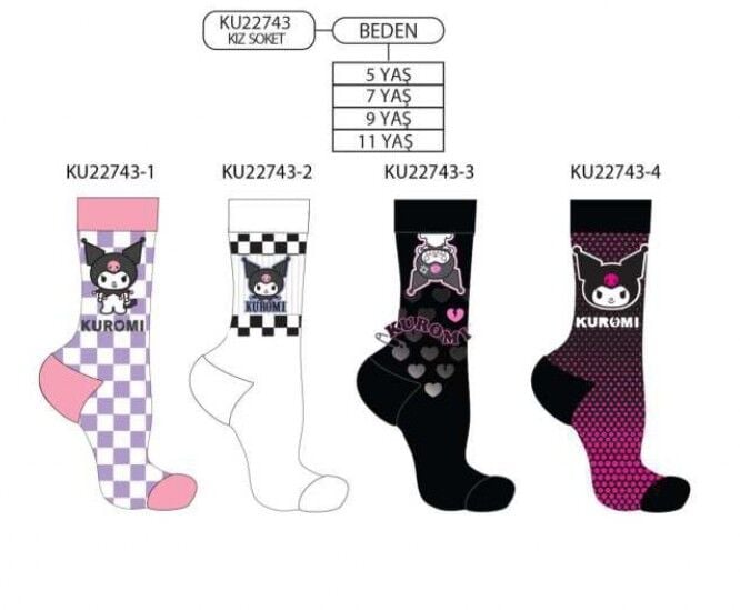 KUROMİ KU22743 KIZ ÇOCUK SOKET ÇORAP