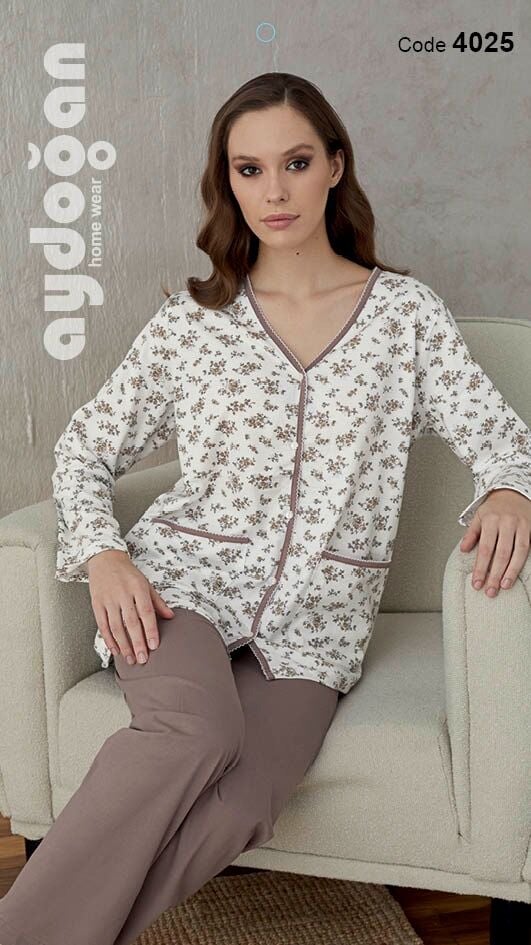 AYDOĞAN 4025 BAYAN EMPİRME BOY DÜĞ.PİJAMA TAKIM