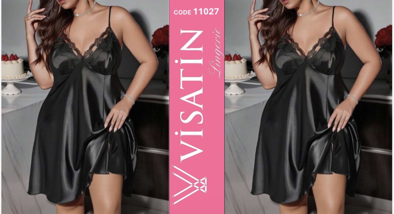 VİSATİN 11027 SATEN GECELİK BATTAL