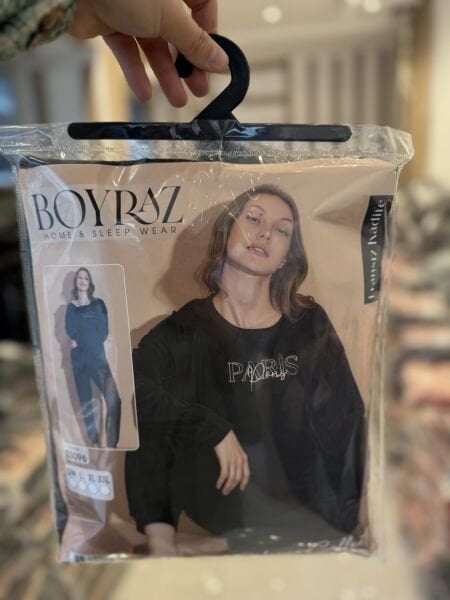 BOYRAZ 03096 FRANSIZ İTHAL KADİFE PİJAMA TAKIM