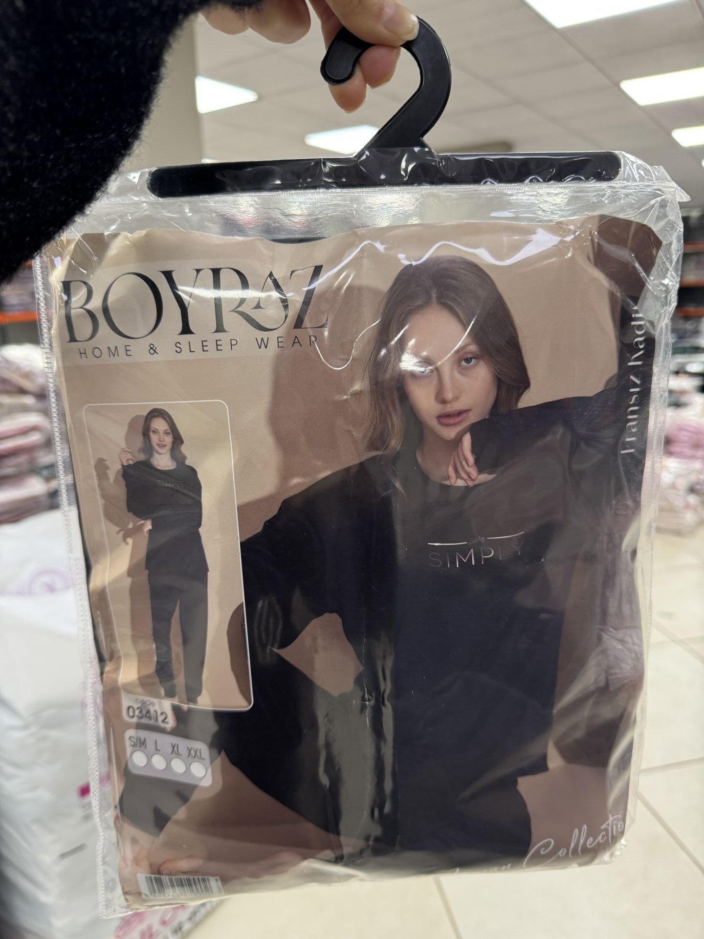 BOYRAZ 03412 FRANSIZ İTHAL KADİFE PİJAMA TAKIM