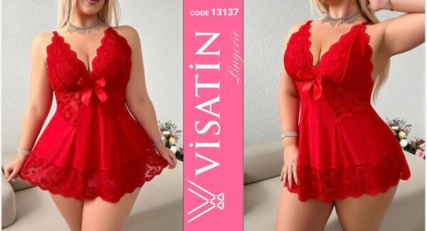 VİSATİN 13137 SATEN GECELİK BATTAL