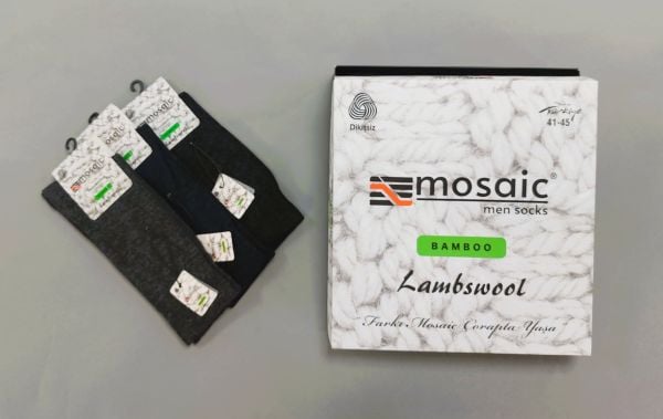 MOSAİC 70400 ERKEK BAMBU YÜN DİKİŞSİZ ÇORAP