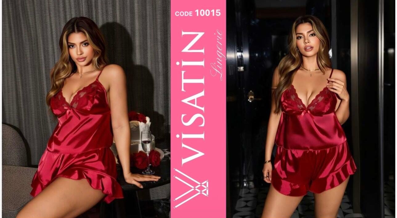 VİSATİN 10015 SATEN GECELİK BATTAL