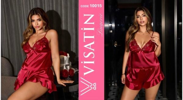 VİSATİN 10015 SATEN GECELİK BATTAL