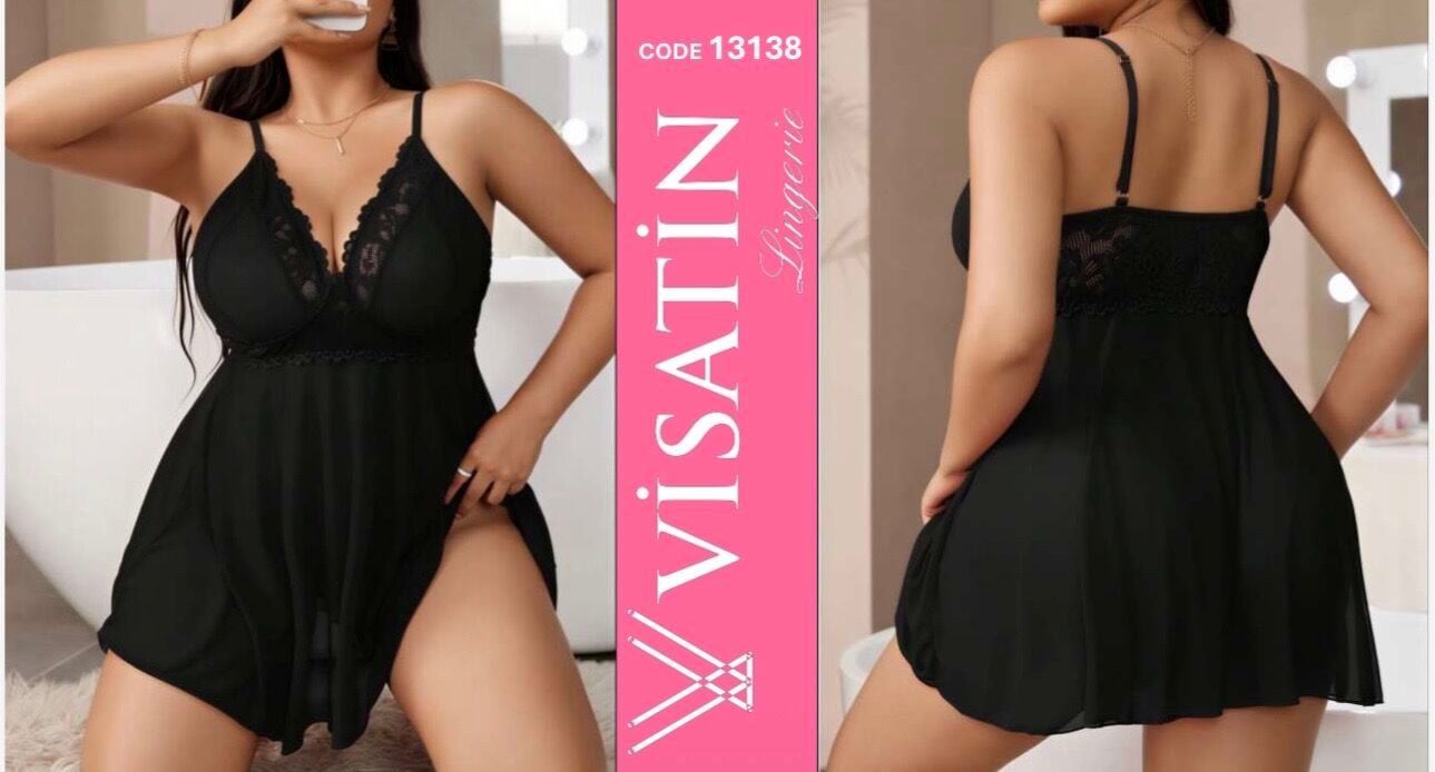 VİSATİN 13138 SATEN GECELİK BATTAL