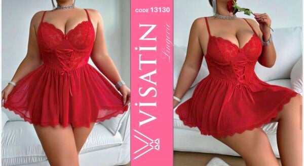 VİSATİN 13130 SATEN GECELİK BATTAL
