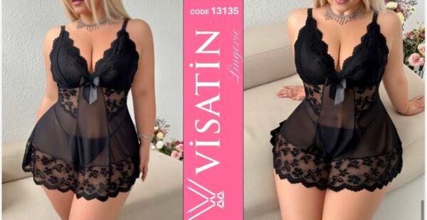 VİSATİN 13135 SATEN GECELİK BATTAL