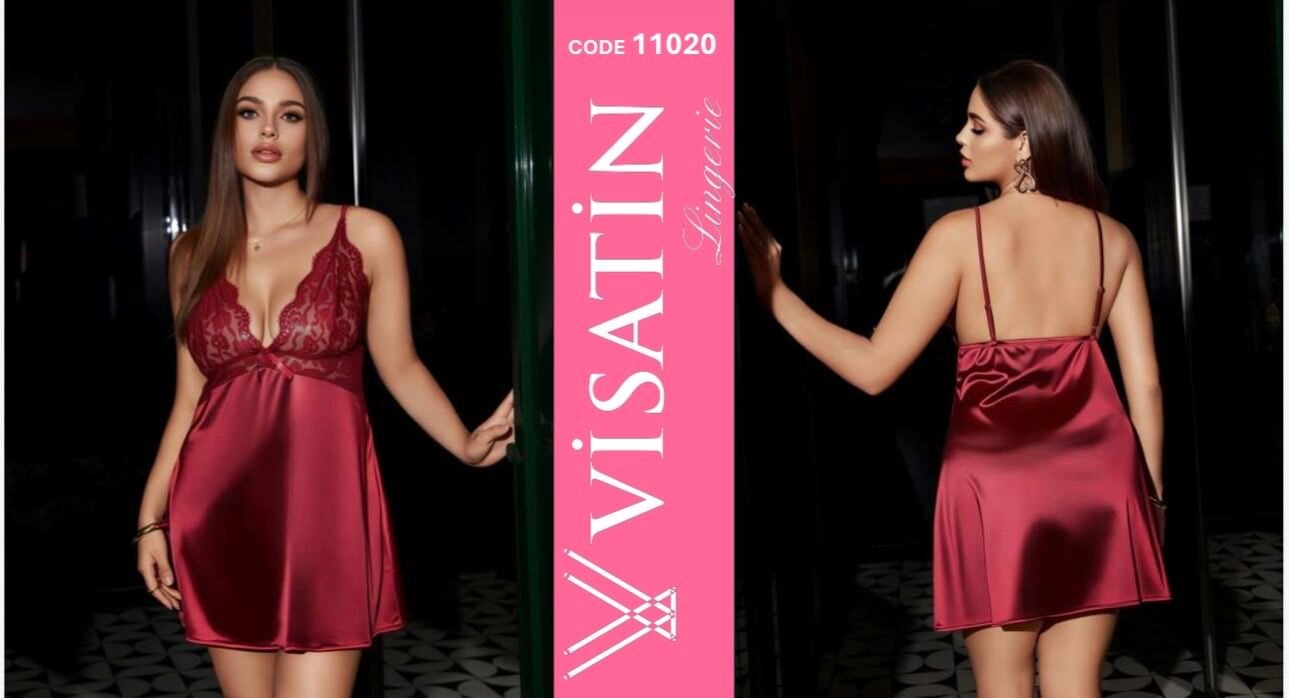 VİSATİN 11020 SATEN GECELİK BATTAL