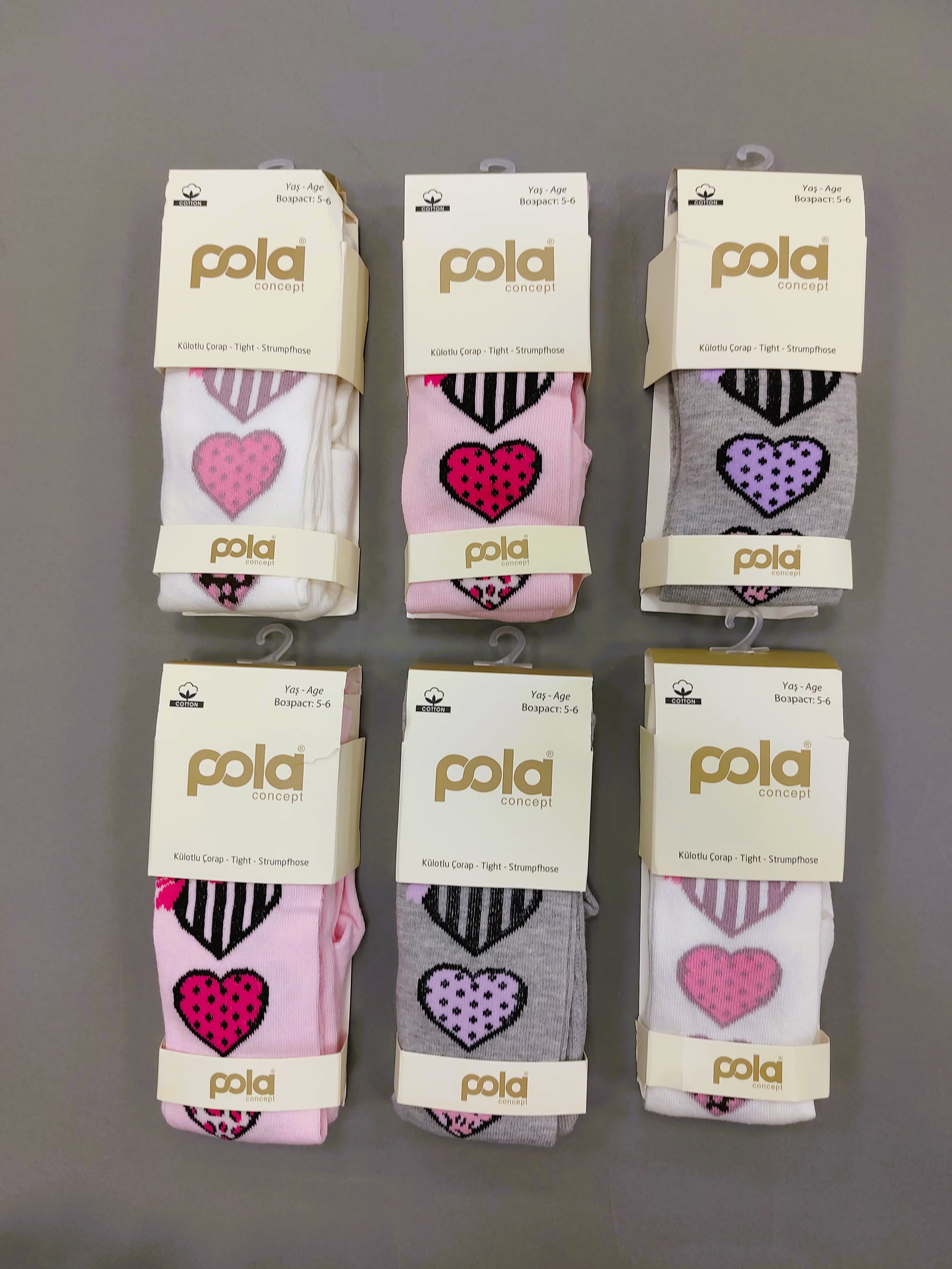 POLA ÇOCUK DESENLİ KÜLOTLU ÇORAP
