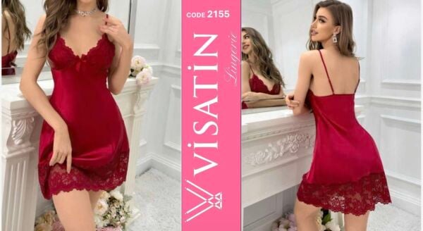 VİSATİN 2155 SATEN GECELİK