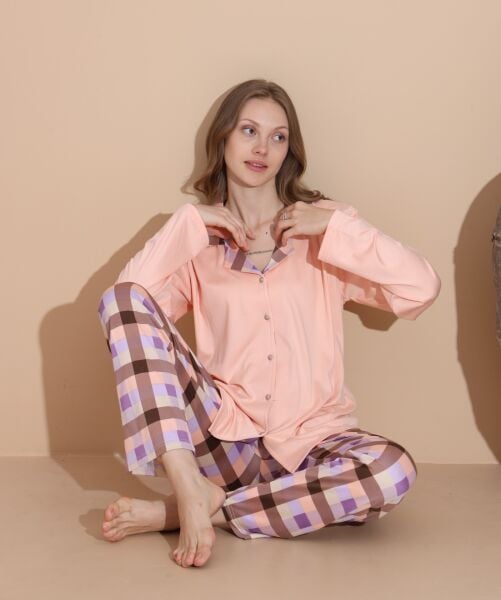 BOYRAZ 08021 BAYAN SENDY DÜĞMELİ PİJAMA TAKIM