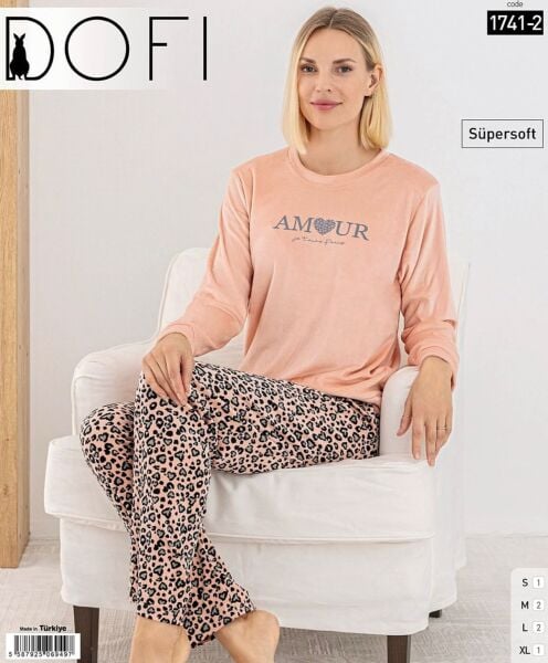 DOFİ 1741-2 BAYAN SÜPERSOFT PİJAMA TAKIMI