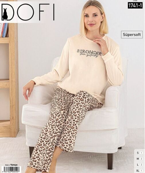 DOFİ 1741-1 BAYAN SÜPERSOFT PİJAMA TAKIMI