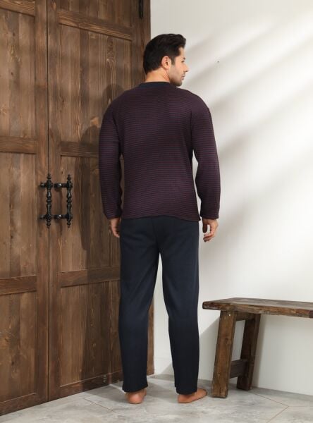 LİNDROS 04054 ERKEK RAPORLU İNTERLOK PİJAMA TAKIMI