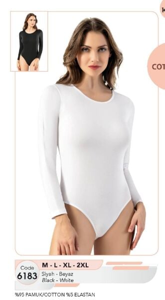KOTA 6183 BAYAN UZUN KOL ÇITÇITLI BODY