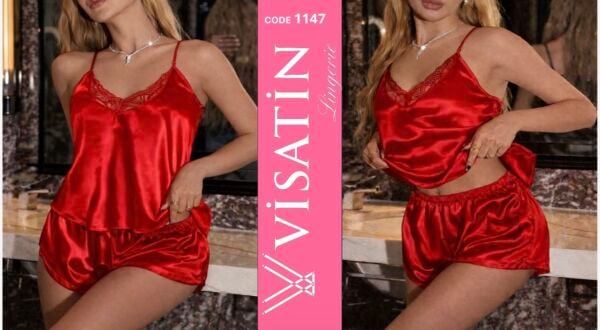 VİSATİN 1147 SATEN GECELİK