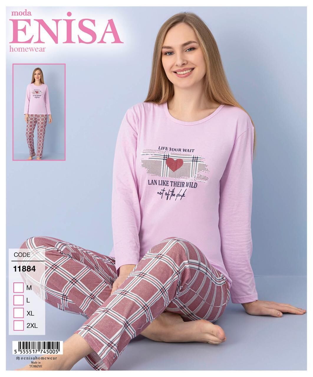 ENİSA 11884 BAYAN PİJAMA TAKIM