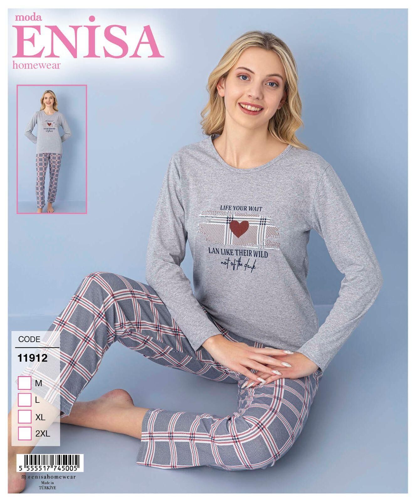 ENİSA 11912 BAYAN PİJAMA TAKIM