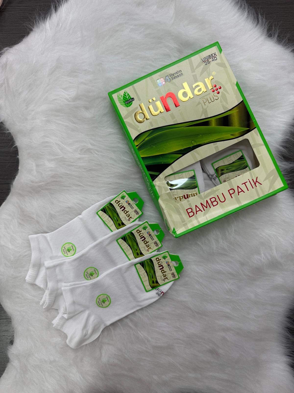 DÜNDAR 0645 UNISEX BAMBU PATİK 36/40