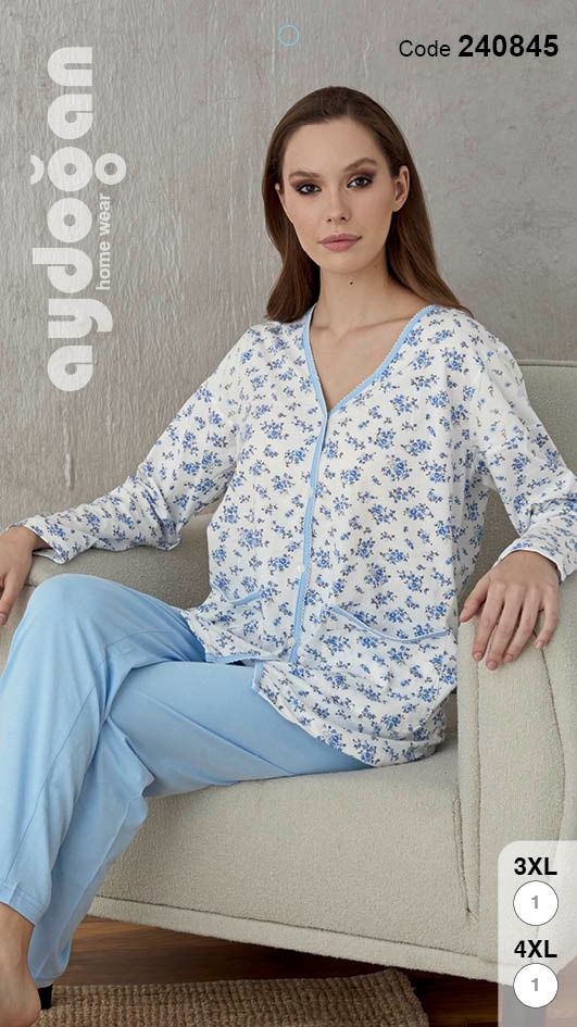 AYDOĞAN 240845 BAYAN EMPİRME B.DÜĞ.PİJAMA TK 6-7