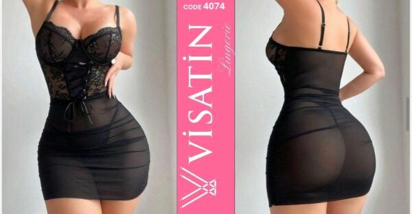 VİSATİN 4074 SATEN GECELİK