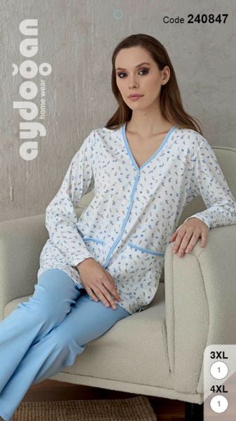 AYDOĞAN 240847 BAYAN EMPİRME B.DÜĞ.PİJAMA TK 6-7