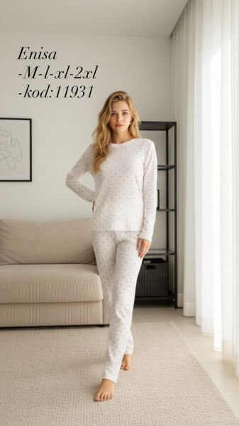 ENİSA 11931 BAYAN RAPORLU PİJAMA TAKIM