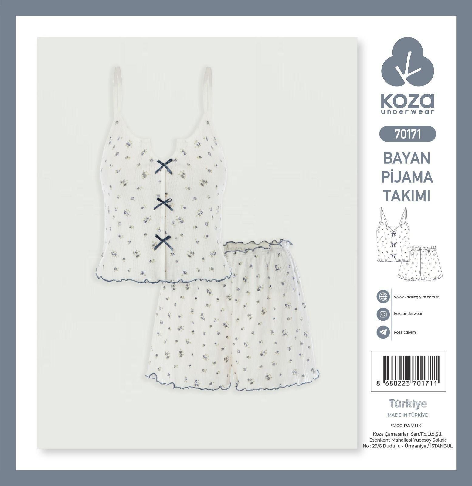 KOZA 70171 BAYAN İP ASKI ŞORTLU TAKIM