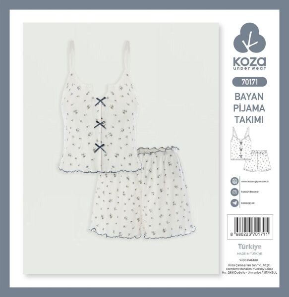 KOZA 70171 BAYAN İP ASKI ŞORTLU TAKIM