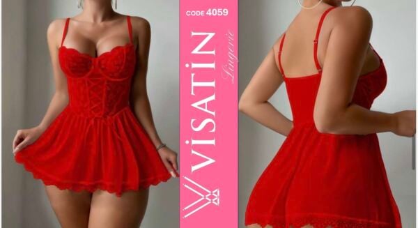 VİSATİN 4059 SATEN GECELİK