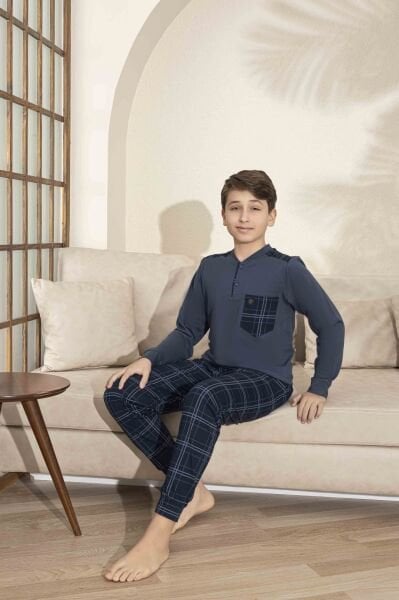 TARIK 3992 ERKEK 11-15 YAŞ PENYE U.KOL PİJAMA TKM