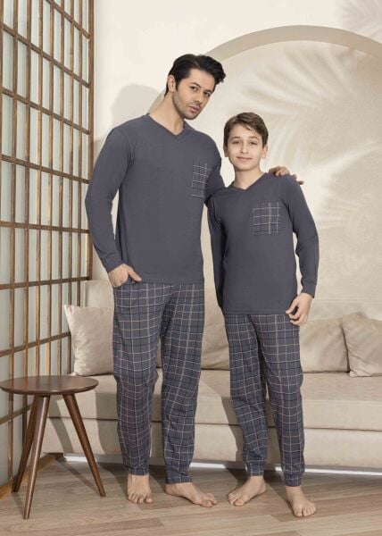 TARIK 3994 ERKEK 11-15 YAŞ PENYE U.KOL PİJAMA TKM