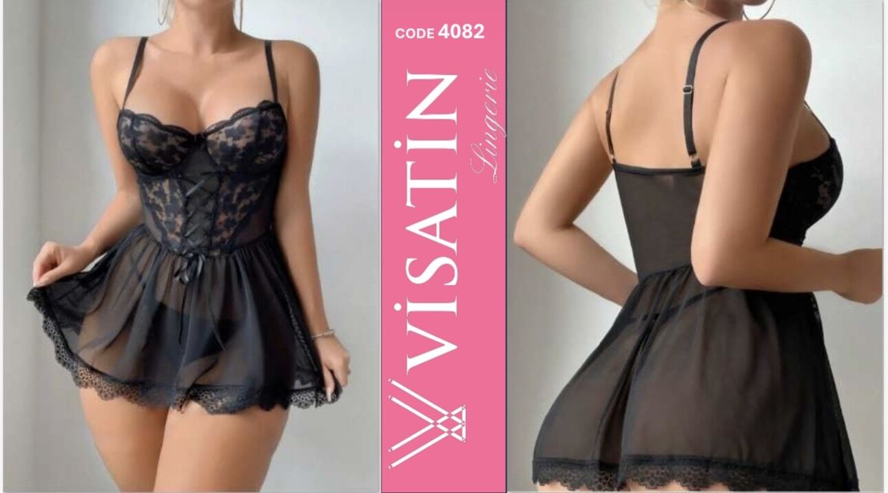 VİSATİN 4082 SATEN GECELİK
