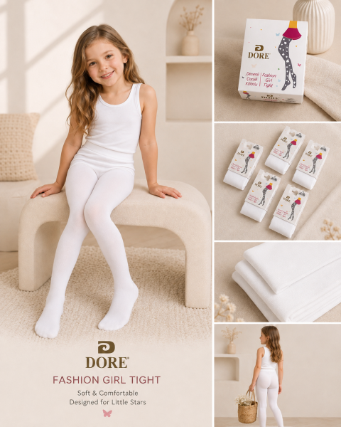 DORE 13723 KIZ EBRU DESENLİ MİCRO KÜLOTLU ÇORAP