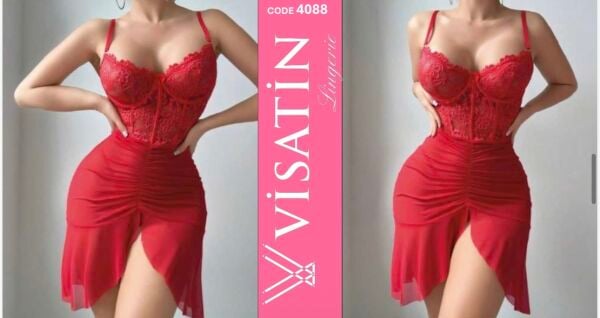 VİSATİN 4088 SATEN GECELİK