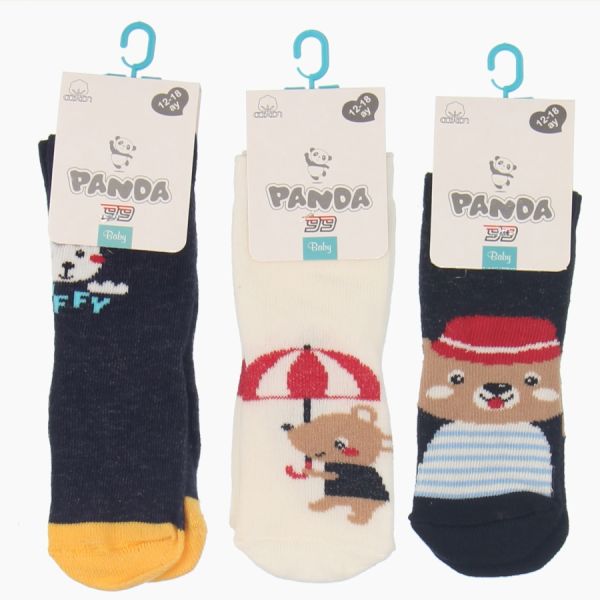 PANDA P07 ERKEK BEBE ABS HAVLU ÇORAP
