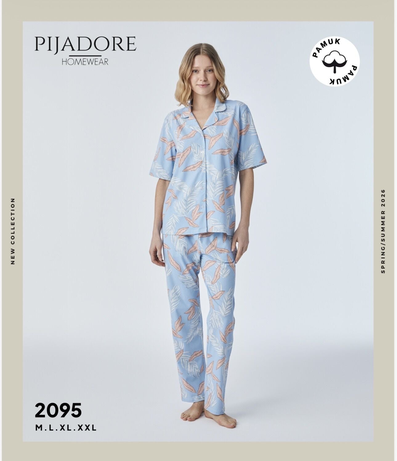 PİJADORE 2095 BAYAN Ö.DÜĞ.KISA KOL PİJAMA TAKIM