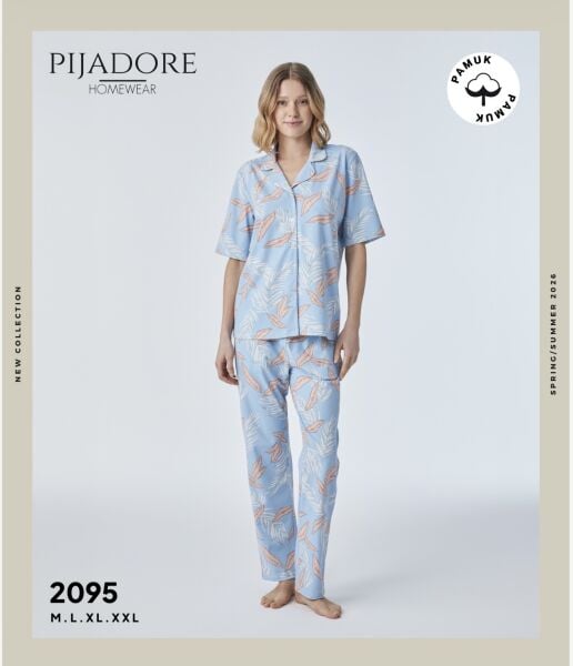 PİJADORE 2095 BAYAN Ö.DÜĞ.KISA KOL PİJAMA TAKIM