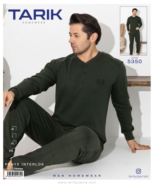 TARIK 5350 ERKEK KARELİ DESEN PİJAMA TAKIMI