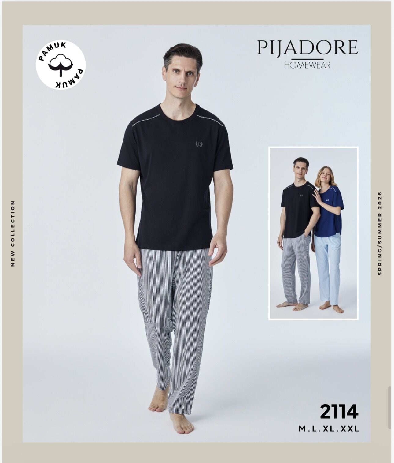 PİJADORE 2114 ERKEK KISA KOL PİJAMA TAKIM