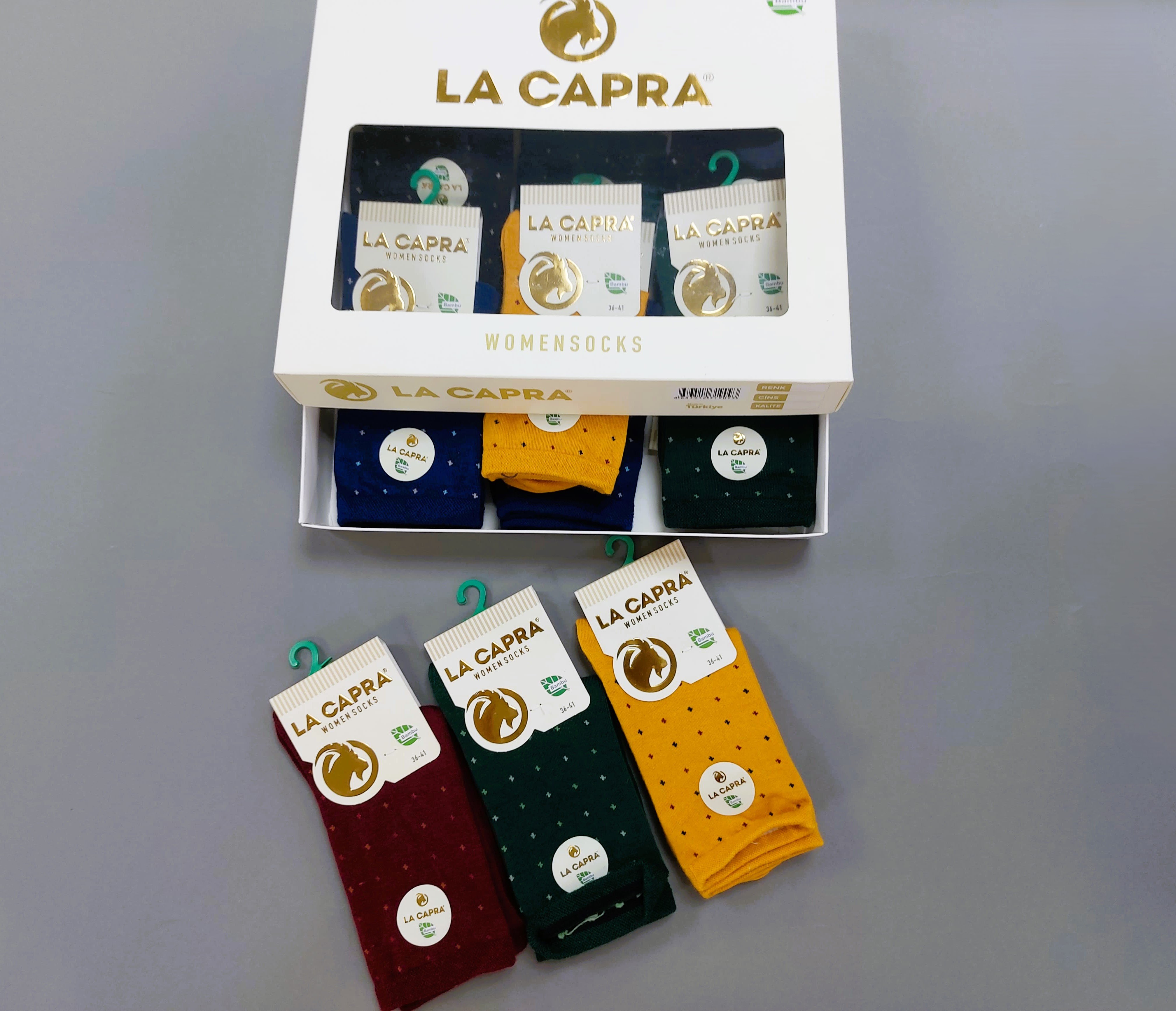 LACAPRA 1018 BAYAN BAMBU KUTULU ÇORAP