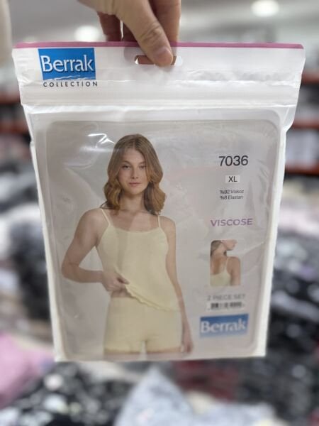 BERRAK 7036 BAYAN İP ASKILI SHORTLU TAKIM