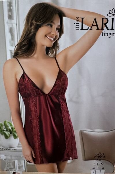 MİSS LARİS 2119 SATEN KISA GECELİK