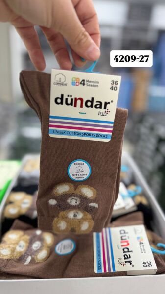 DÜNDAR 4209 UNİSEX COTTON SPORTS ÇORAP 4209-27