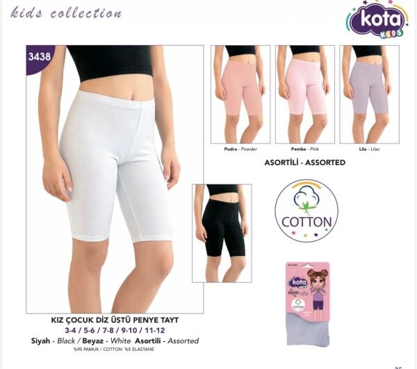 KOTA 3438 KIZ ÇOCUK PENYE DİZ ÜSTÜ TAYT