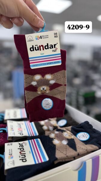 DÜNDAR 4209 UNİSEX COTTON SPORTS ÇORAP 4209-9