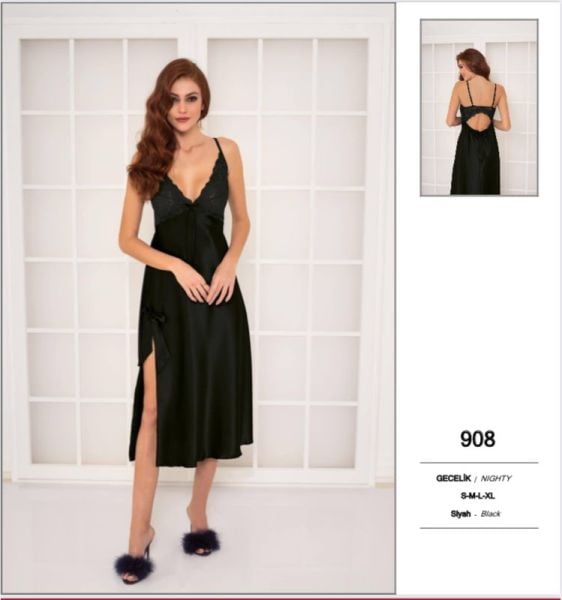 PİERRE CARDİN 908 SATEN GECELİK