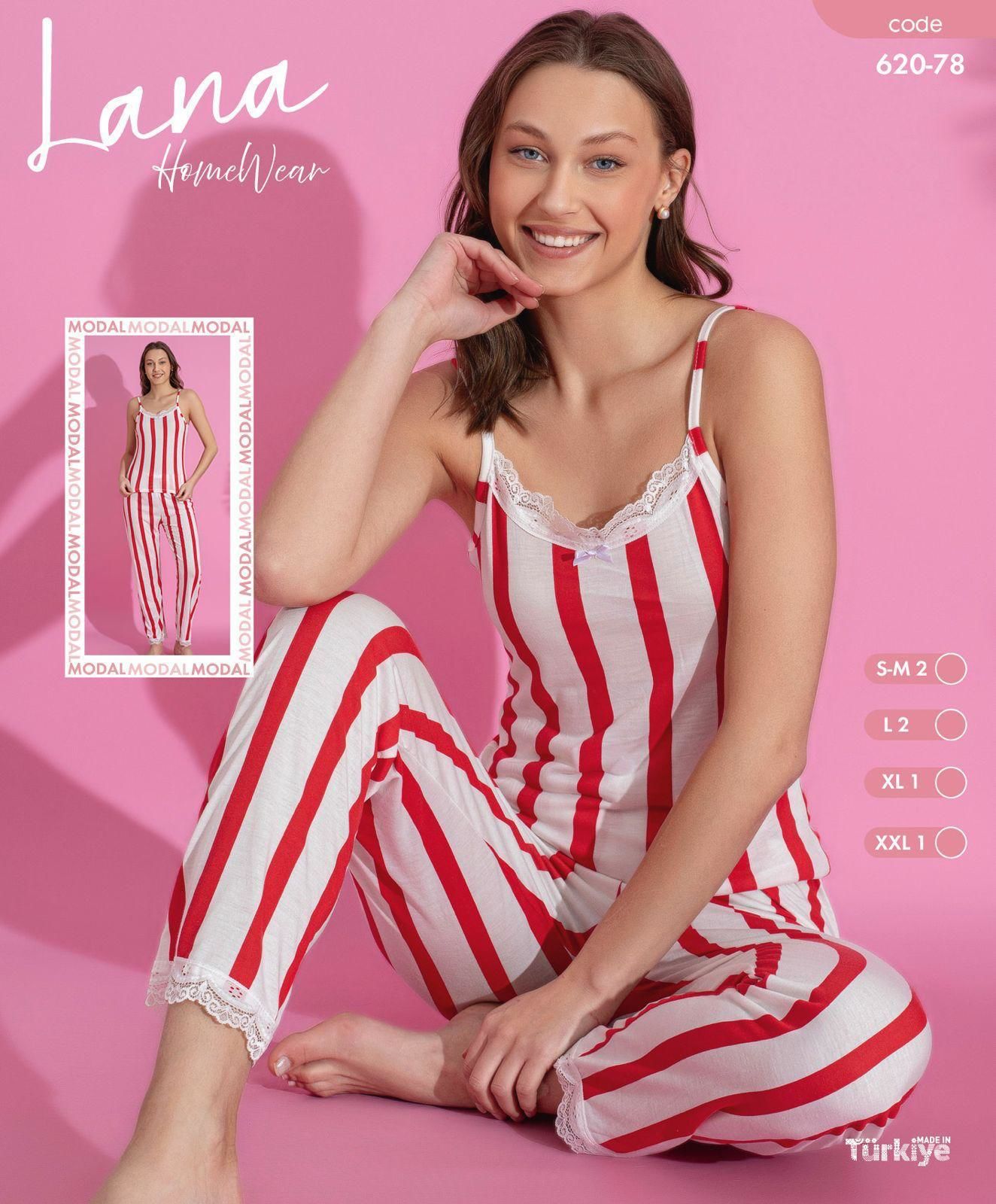 LANA 620-78 BAYAN MODAL DANT.İP ASKILI TAKIM