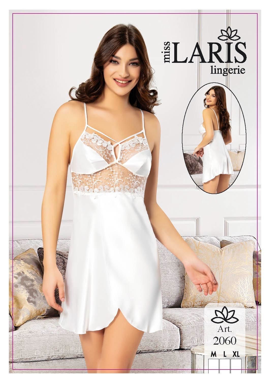 MİSS LARİS 2060 SATEN KISA GECELİK EKRU